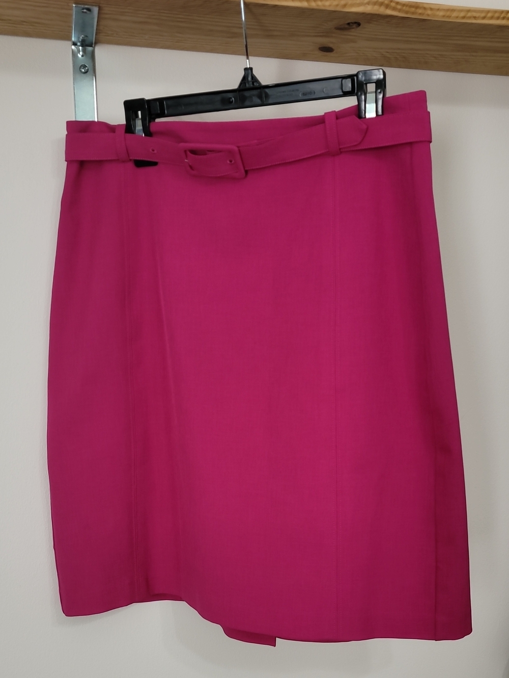 Banana Republic Hot Pink Belted Pencil Skirt
